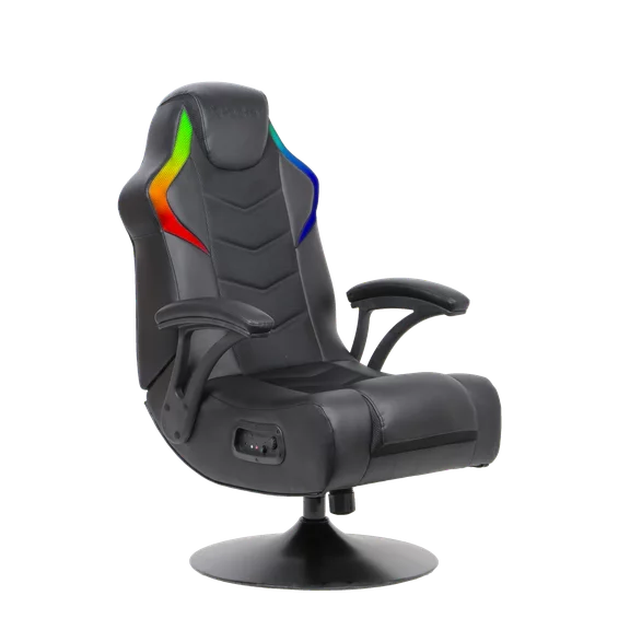 X Rocker Nemesis RGB Audio Pedestal Console Chair, Black, 32.7"x25.8"x40.2", Gaming Chair