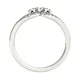 Two Stone Split Shank Design Diamond Ring in 14K White Gold (3/4 ct. tw.) Size - 5 - image 2 of 3