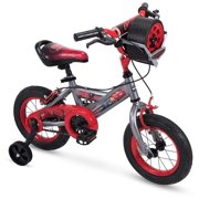 Huffy Disney Cars Kid Bike Quick Connect Assembly, Tire Case Storage & Training Wheels, 12" Grey