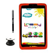 LINSAY 7" Kids tablets 2GB RAM 32GB Android 10 WiFi Tablet for kids, Camera, Apps, Games, Learning Tab for Children with Red Kid-proof Defender Case, Pop Holder and Pen Stylus