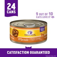 (24 Pack) Wellness Complete Health Natural Grain Free Wet Canned Cat Food, 5.5 oz. Cans
