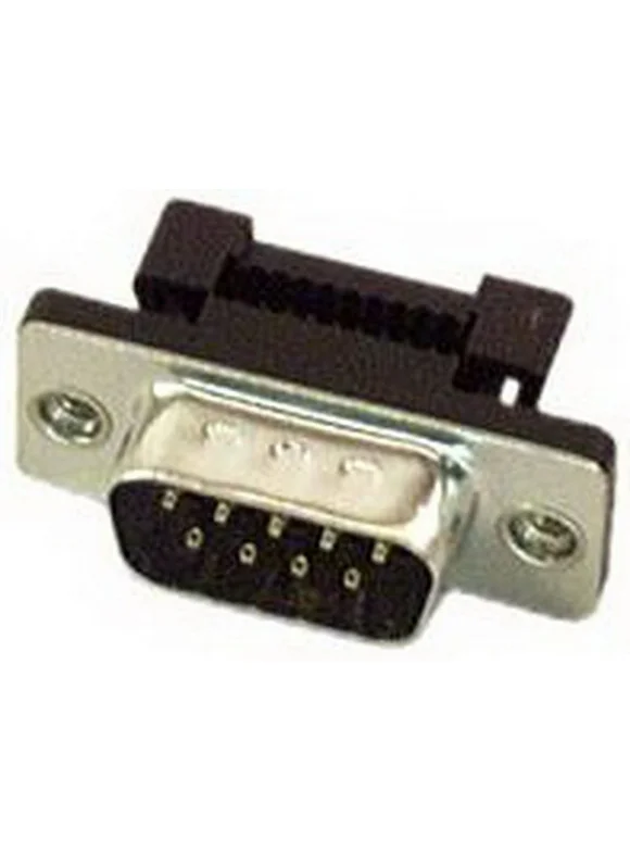 IEC DB09MC-TH DB09 Male Ribbon Connector with Threaded Tabs