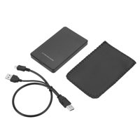 USB2.0 Portable Mobile HDD External Hard Drive Disk Case 2.5" for Desktop and Laptop Black