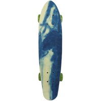 vintage nos 1970s mpi old school skateboard complete fiberglass kicktail blue