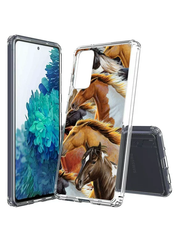 Bemz Aquaflex Samsung Galaxy S20 FE 5G (Fan Edition) Phone Case (Slim Fit Shockproof Cover) - Wild Horses