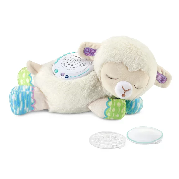VTech 3-in-1- Starry Skies Sheep Soother Cry-Activated Projector, Daily Saves Exclusive