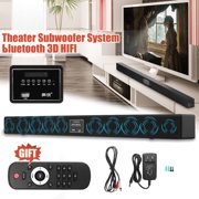 CLSS-D 10 Speaker Powerful Wireless h Hifi Stereo Audio Home Theater TV Soundbar 3D Surround Music Player Speaker Subwoofer + Remote U-disk SD for PC Cellphone Echo Effect