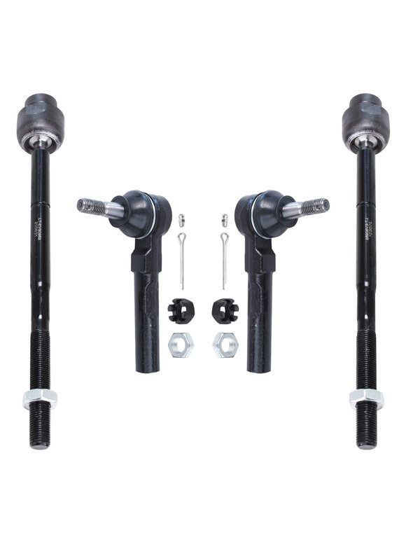Detroit Axle - Front Inner Outer Tie Rods Replacement for Chevy Malibu Pontiac G6 Saturn Aura - 4pc set