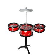 TureClos Girls Boys Practice Exercise Toy Drum Set Children Percussion Instrument Musical Early Childhood Toys Playset