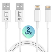 iPhone Charging Cable Infinte Power, 2 Pack 6FT USB Cable, For Apple iPhone Xs, Xs Max, XR, X, 8, 8 Plus, 7, 7 Plus, 6S, 6S Plus,iPad Air, Mini, iPod Touch, Case, Fast Charging & Syncing Cord