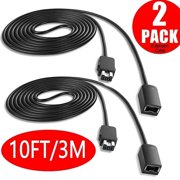 2019 Upgraded 2-Pack Classic Extension Cable 3M/10ft, EEEkit Classic Controller Extension Cord for Nintendo SNES Classic Edition-2017 and Mini NES Classic Edition-2016