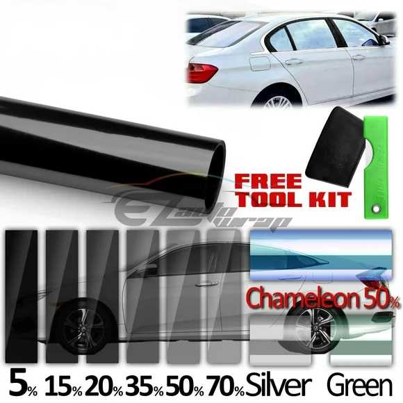 20"x120" Uncut Roll Window Charcoal Black Tint Film Car Glass VLT 35%