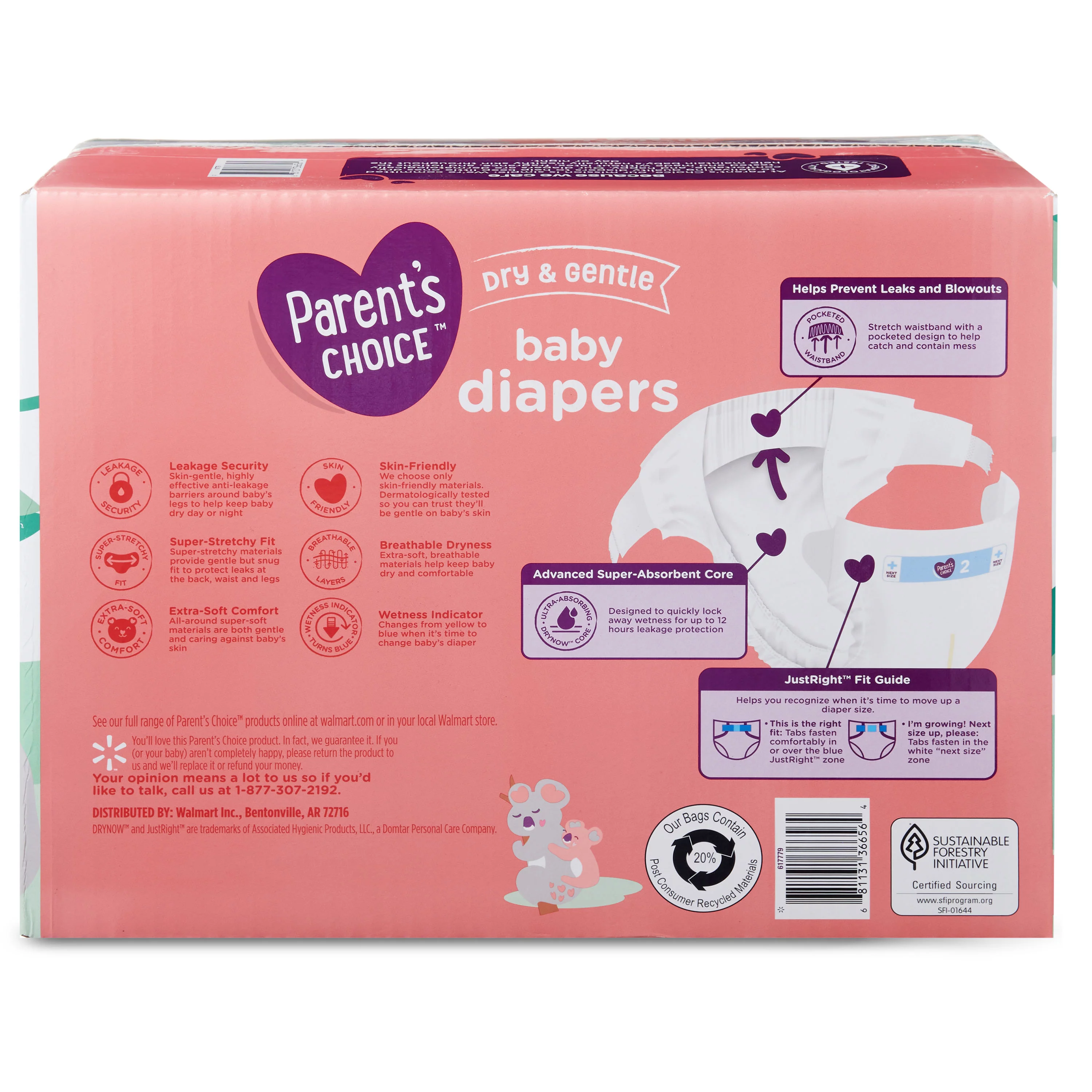  Parent's Choice Diapers (Size 7, Count 78, Pack of 1) : Baby