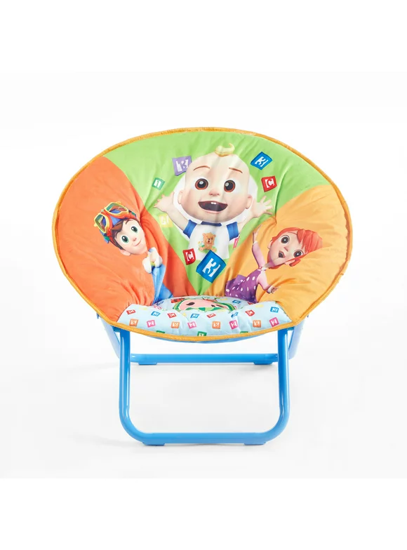 Cocomelon 19" Toddler Mini Saucer Chair, Blue