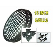 4 PCS of 18 Inch Waffle Subwoofer DJ Speaker Grills Includes Screws and Clips