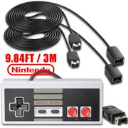 AGPtek Nintendo NES Classic Mini Edition Carry Bag Gamepad Controller 2 PCS 3m Extension Cables