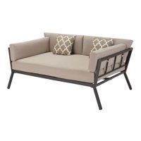 Mainstays Peoria Outdoor Oversized Cushioned Metal Daybed