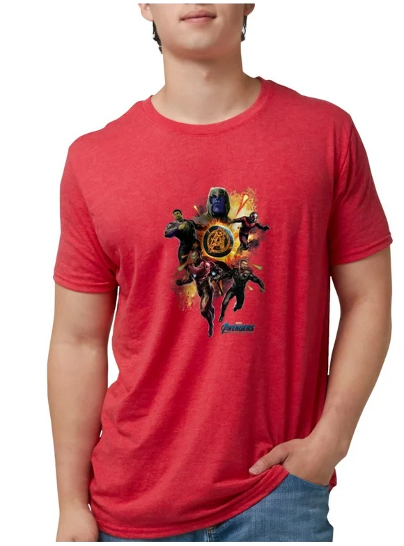 CafePress - Male Avengers Endgame Chara Mens Tri Blend T Shirt - Mens Tri-blend T-Shirt
