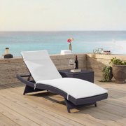Crosley Biscayne Chaise Lounge With White Cushion