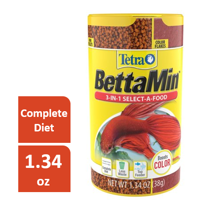Tetra BettaMin Select-A-Food 1.34 Ounces, Fish Flakes, Variety Pack