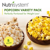 Nutrisystem Popcorn Variety Pack (8 ct Pack) - Delicious, Diet Friendly Snacks Perfectly Portioned For Weight Loss