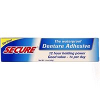 2 Pack - Secure Denture Waterproof Adhesive 1.40 oz