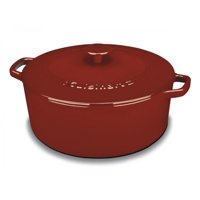 Cuisinart Chef'S Classic Enameled Cast Iron 7 Qt. Round Covered Casserole-Cardinal Red
