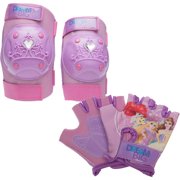 Bell Sports Disney Princess Protective Pad and Glove Set, Purple/Pink