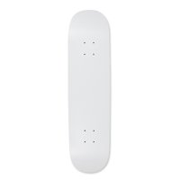 Skateboard Deck Blank Dipped White 8.0"