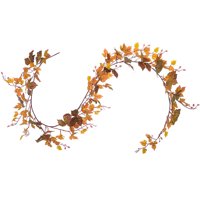Coolmade Fall Maple Leaf Garland - 6.5ft/Piece Artificial Fall Foliage Garland Thanksgiving Decor for Home Wedding Party Christmas