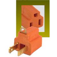 IEC ADP0004 AC Three Prong to 2 Prong Adapter for US Power Sockets