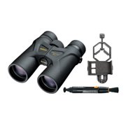 Nikon 8x42 ProStaff 3S Binoculars (Black) + Cleaning System & Smartphone Adapter