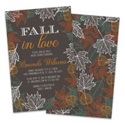 Personalized Fall in Love Bridal Shower Invitations