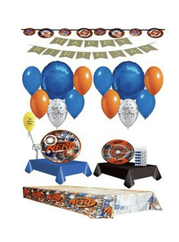 Nerf Ultimate Party Pack for 16 Guests with Balloons