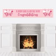 It's a Girl - Pink Baby Shower Decorations Party Banner
