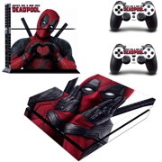 Regular PS4 Console Set Vinyl Skin Decal Stickers Protective for PS4 Playstaion 2 Controllers Deadpool