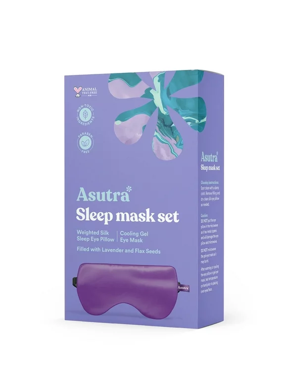 Asutra Silk Eye Pillow, Purple Gift Box