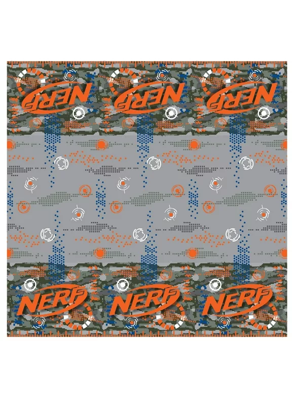 Nerf Party Plastic Tablecloth, 84" x 54", 1 count