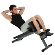 Adjustable Durable Sit Up Bench Slant Board Ab Trainer Exercise Workout Weight Bench Roman Chair for Home Gym Multi-function Core Strength Hyper Bench WLT
