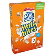 Kellogg's Frosted Mini-Wheats Little Bites, Breakfast Cereal, Original, Excellent Source of Fiber, Family Pack, 15.9oz Box(Pack of 10)