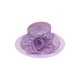 Womens Fashion Wide Brim Sun Hat w/ Floral Bow - Purple - image 1 of 1