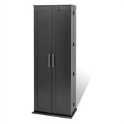 Black Grande Locking Media Storage Cabinet with Shaker Doors (Box 1 of 2)