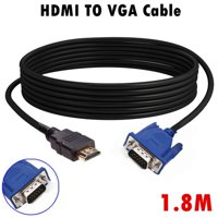 1.8 M HDMI Cable To VGA Adapter Digital 1080P HD With Audio Converter Adapter HDMI VGA Connector Cable