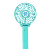 Portable USB 18650 Battery Rechargeable Fan Ventilation Foldable Air Conditioning Fans Foldable Cooler Mini Operated Hand Held Cooling Fan for Outdoor Home (Green)