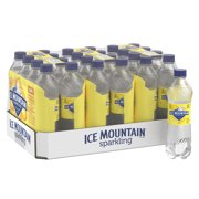 Ice Mountain Sparkling Water, Lively Lemon, 16.9 oz. Bottles (24 Count)