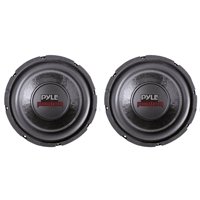 PYLE PLPW6D 6" Dual Voice Coil 4-Ohm Black Car Stereo Audio Subwoofers (2 Pack)