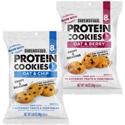 Shrewd Food Mini High Protein Cookies | Variety 6 Pack | Oat & Chip, Oat & Berry | 8g Protein, Made with Prebiotics & Probiotics | Supports Digestive Health, Healthy Snacks, Dessert Sweets, Diet Foods