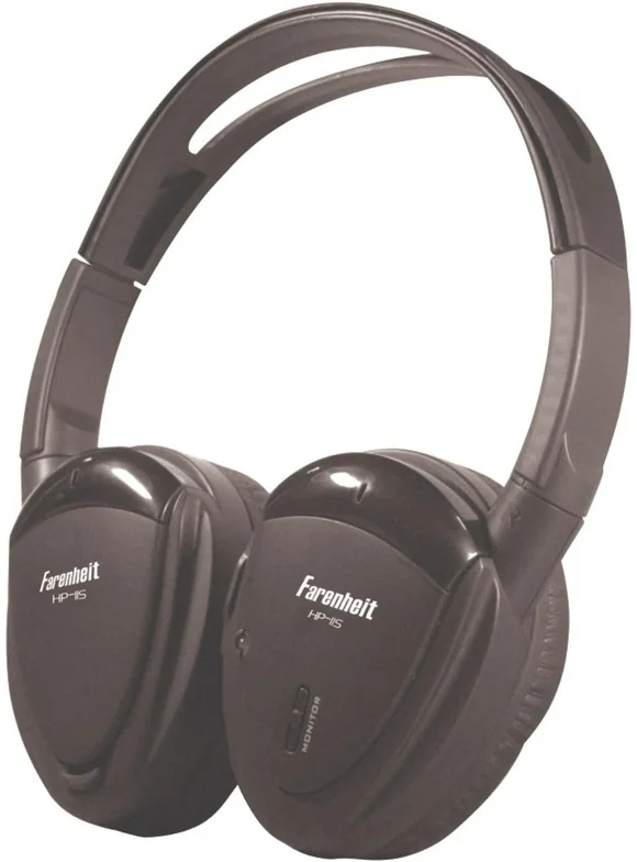 Power Acoustik Bluetooth Noise-Canceling Over-Ear Headphones, Black, 11S
