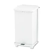 Rubbermaid Commercial Products Defenders Biohazard Step Can, Square, 6.5 Gallon, White