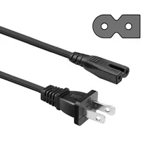 6 Ft 6 Feet 2 Prong Polarized Power Cord for SONY CFD-G30 CFD-S32 CFD-S33 CFD-S34 CFD-S300 BOOMBOX